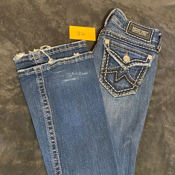 Miss Me Women's Dark Blue Irene Boot Cut Jeans - Picture 6 of 6